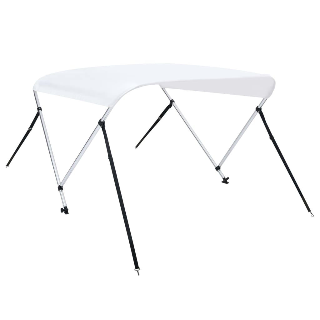 Biminitopp 2-buet hvit 180x130x110 cm vidaXL