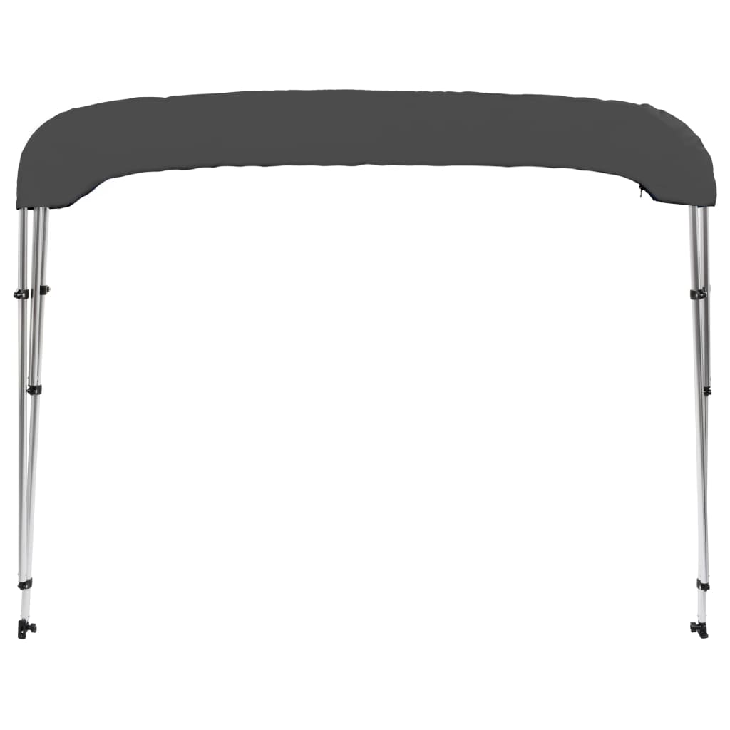 Biminitopp 3-buet antrasitt 183x160x137 cm vidaXL