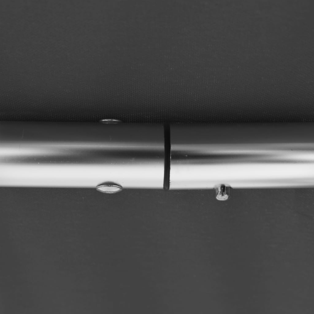 Biminitopp 3-buet antrasitt 183x160x137 cm vidaXL