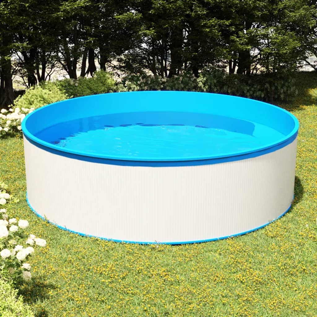 Plaskebasseng 350x90 cm hvit