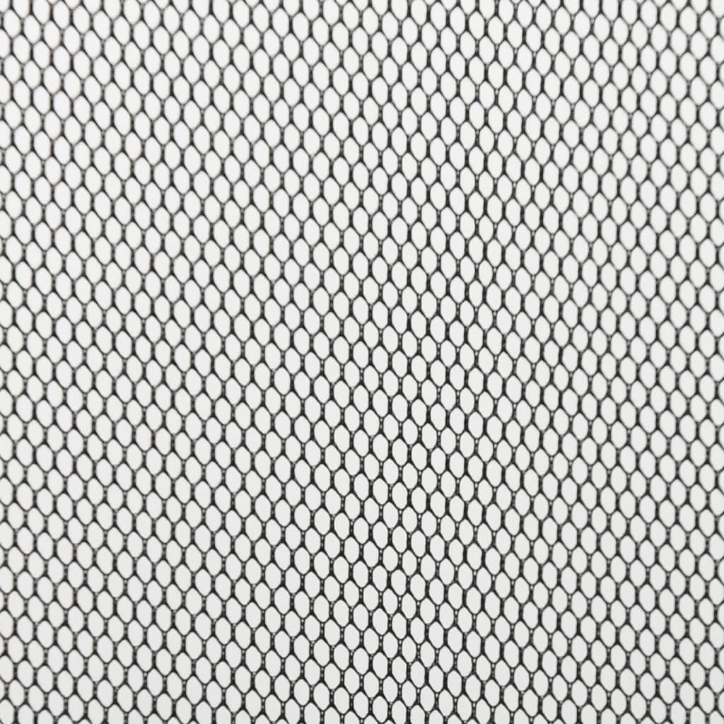 Insektsdørskjerm med nettinggardin svart 100x220 cm polyester