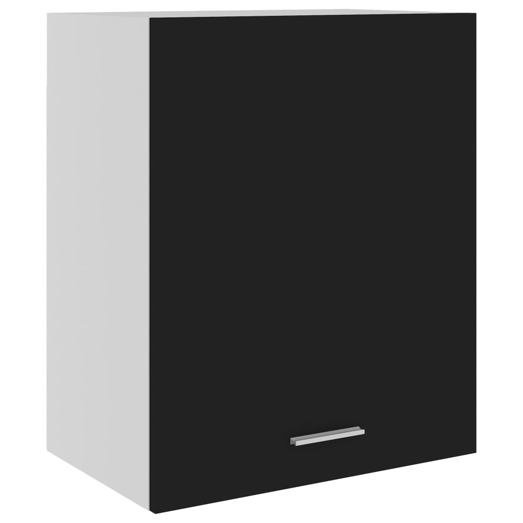 Hengende skap "Lyon" 2 stk svart 50x31x60 cm konstruert tre