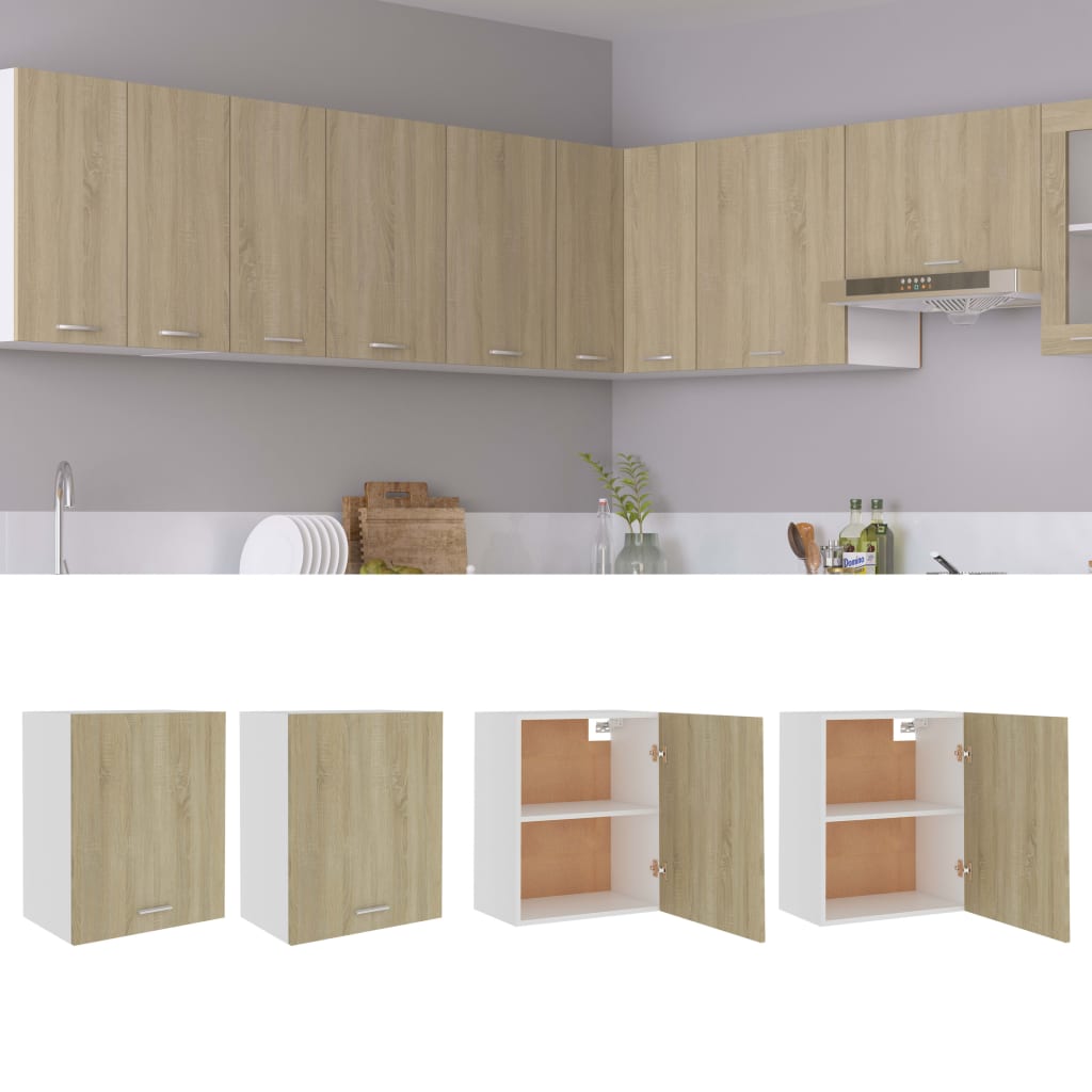 Hengende skap "Lyon" 2 stk sonoma eik 50x31x60 cm