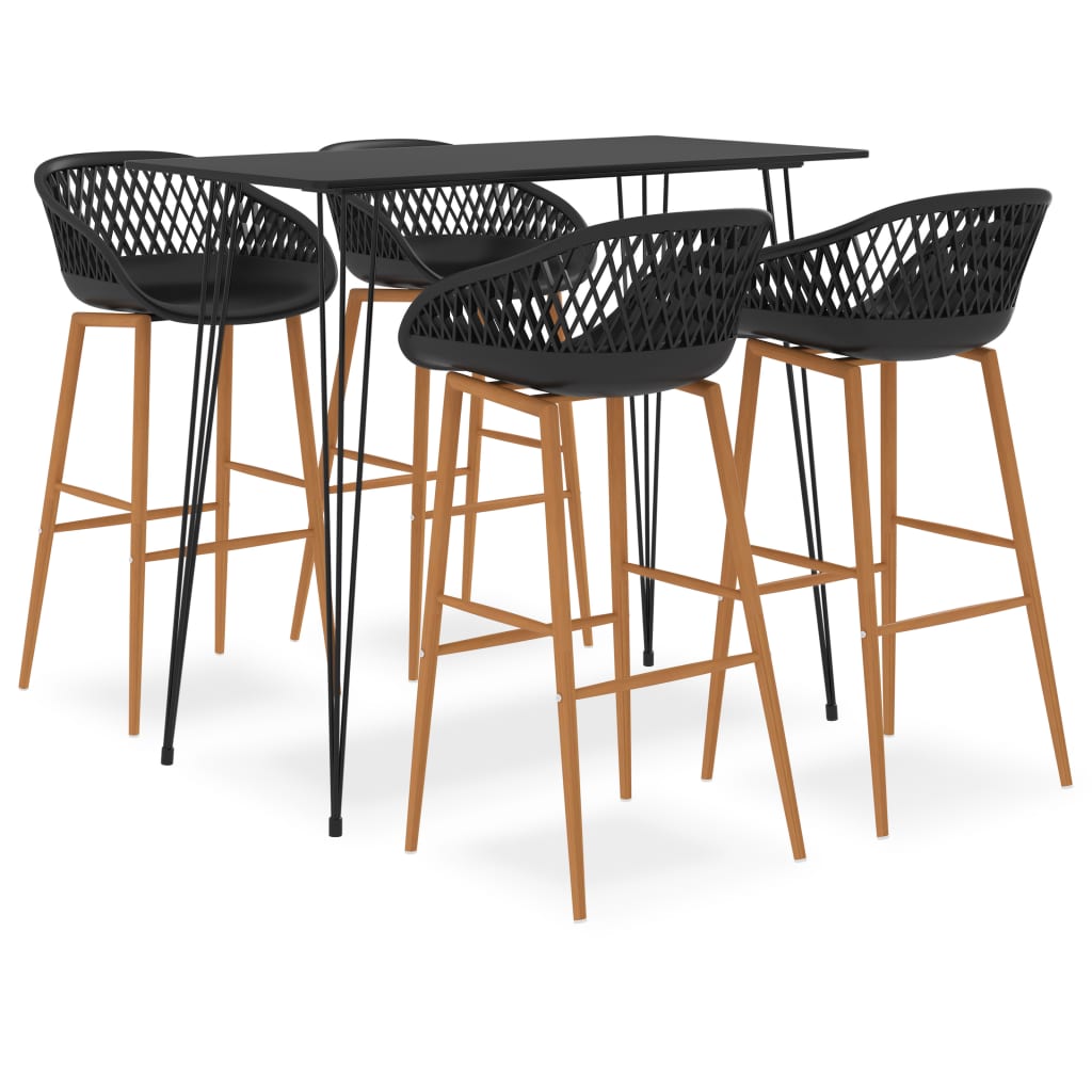 Barsett 5 deler svart