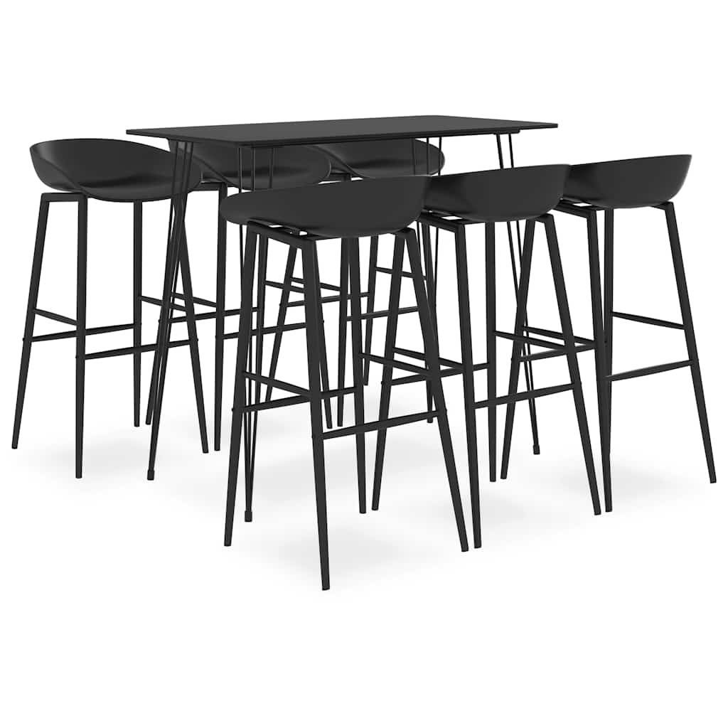 Barsett 7 deler svart
