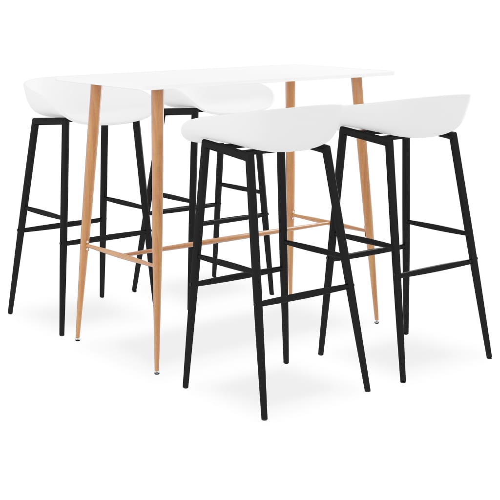 Barsett 5 deler hvit