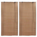 Rullegardiner 2 stk bambus 100x160 cm brun