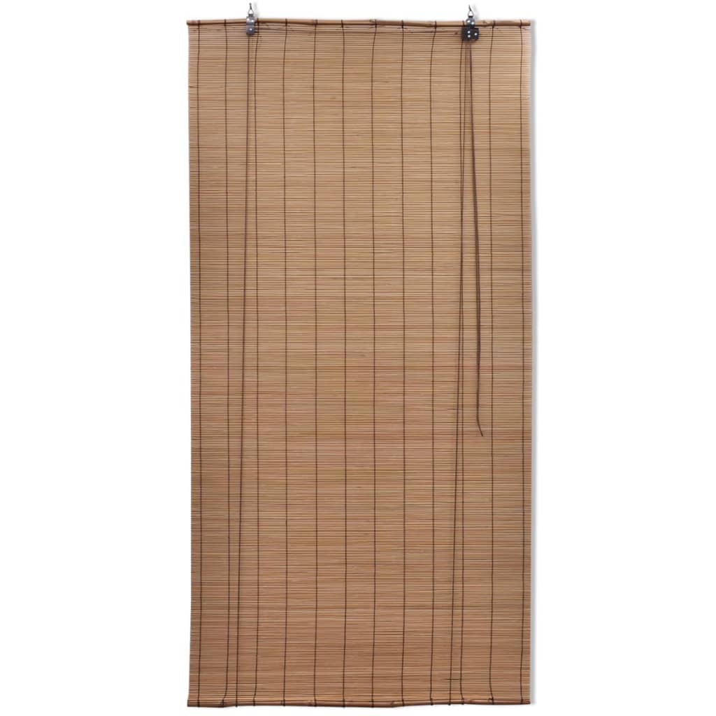 Rullegardiner 2 stk bambus 120x220 cm brun vidaXL
