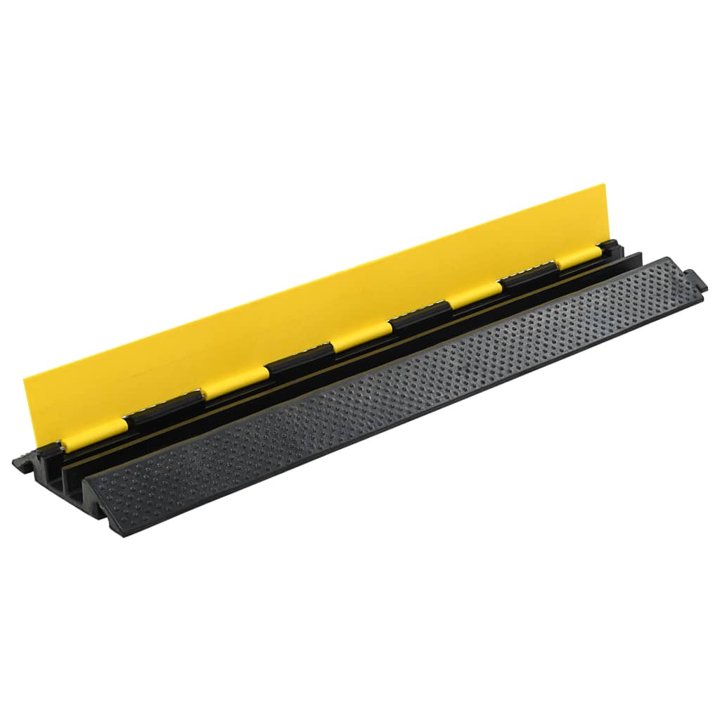 Kabelbeskytter 2 stk 2 kanaler gummi 101,5 cm
