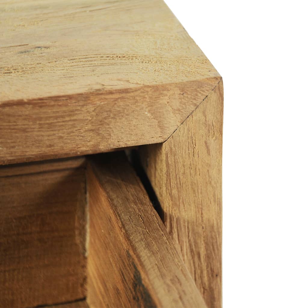 Nattbord 2 stk 40x30x50 cm heltre teak