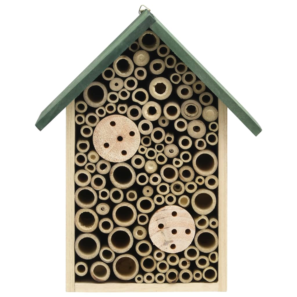 Insekthoteller 2 stk 23x14x29 cm heltre gran vidaXL