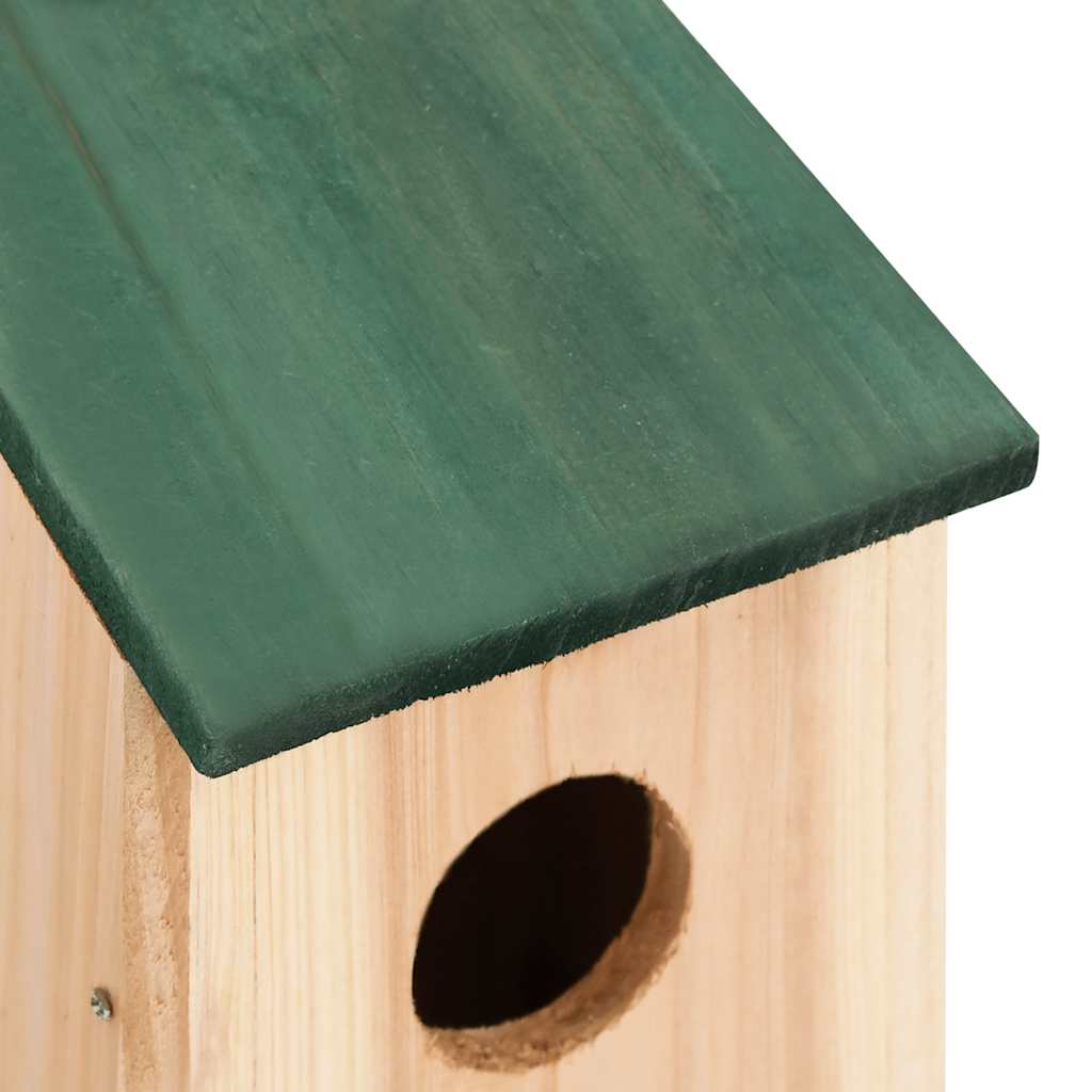 Fuglehus 10 stk heltre gran 12x12x22 cm vidaXL