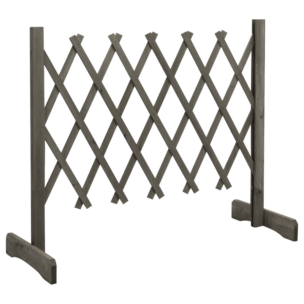 Espaliergjerde grå 120x60 cm heltre gran