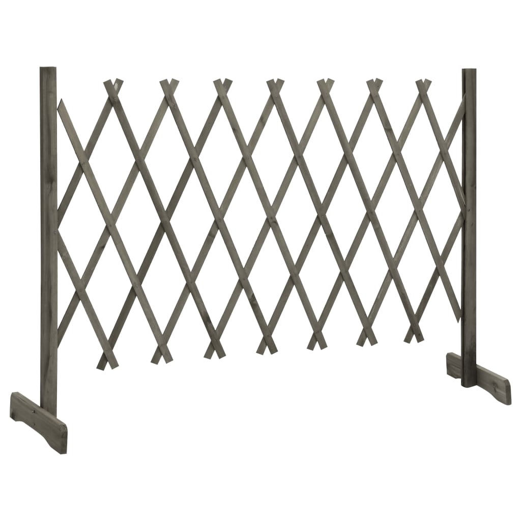 Espaliergjerde grå 150x80 cm heltre gran