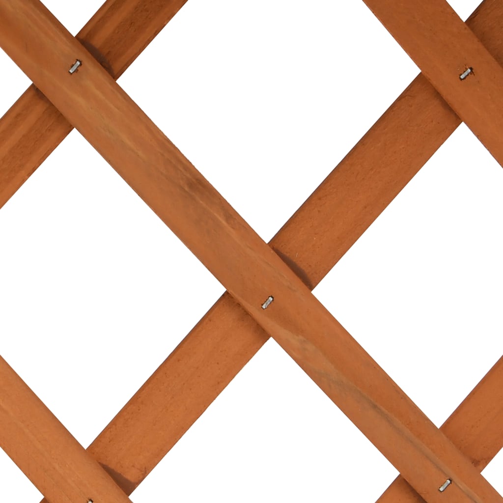 Blomsterkasse med espalier oransje 45x30x74 cm heltre gran