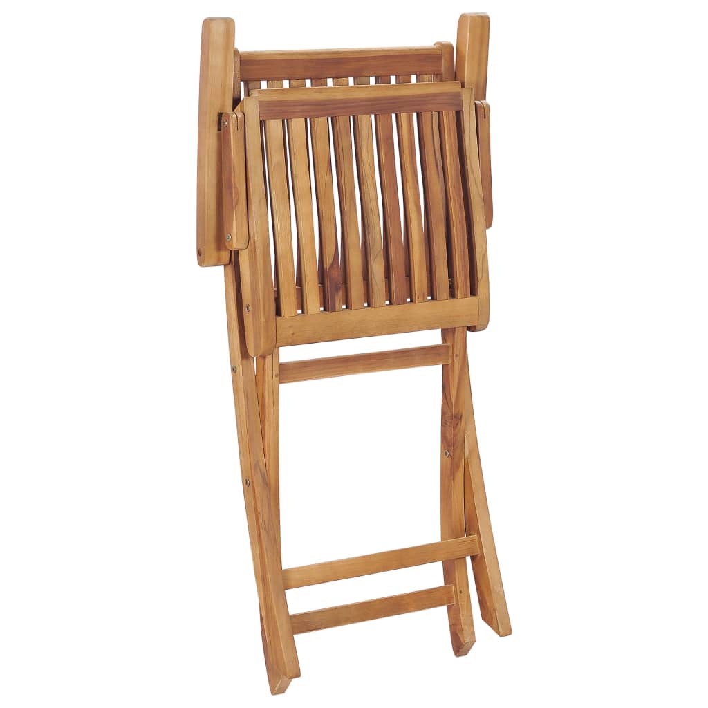 Klappstoler 2 stk heltre teak
