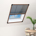Plissert insektskjerm for vindu aluminium brun 60x80 cm vidaXL
