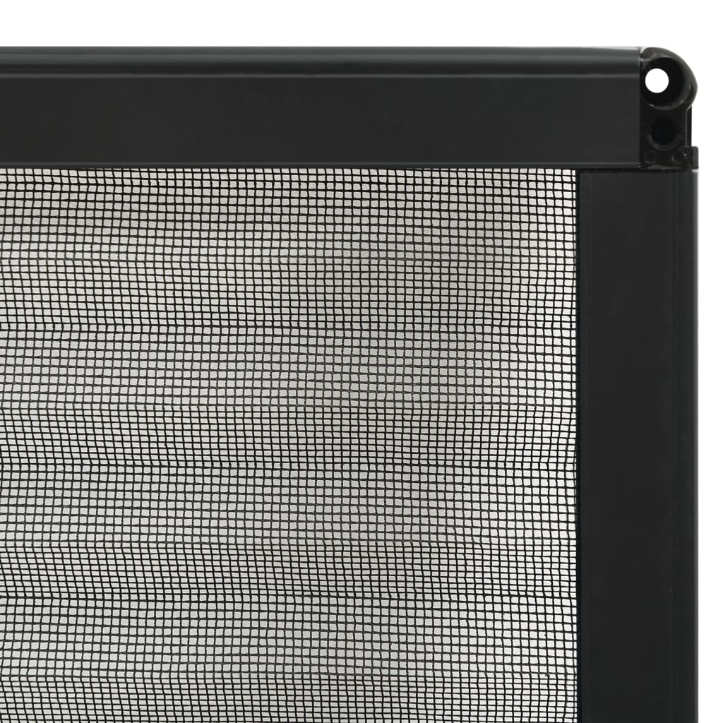 Plissert insektskjerm for vindu aluminium antrasitt 120x120 cm vidaXL