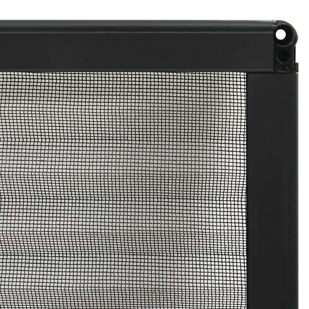 Plissert insektskjerm for vindu aluminium antrasitt 80x160 cm vidaXL