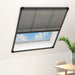 Plissert insektskjerm for vindu aluminium antrasitt 80x160 cm vidaXL