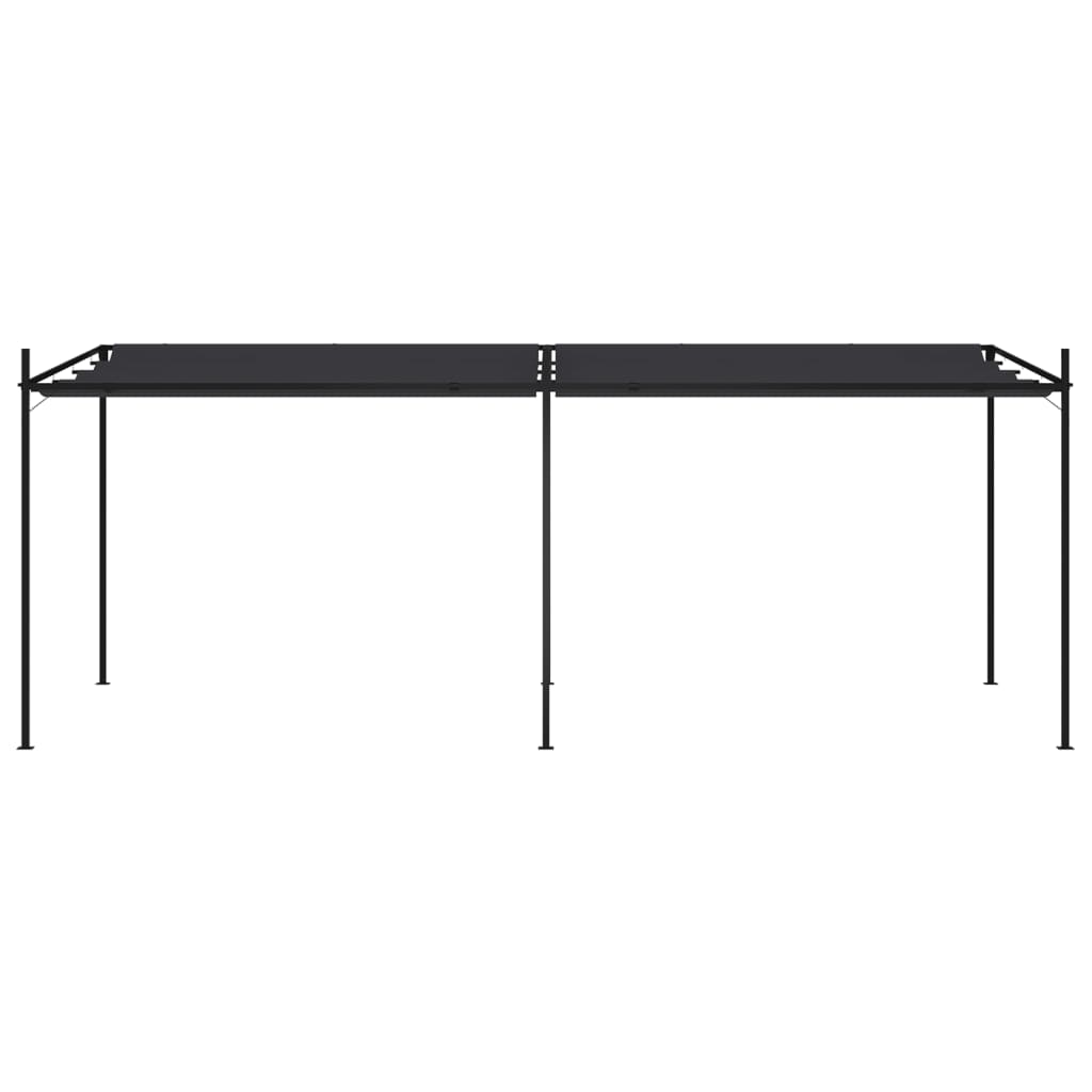 Paviljong med uttrekkbart tak 600x300x233 cm antrasitt vidaXL