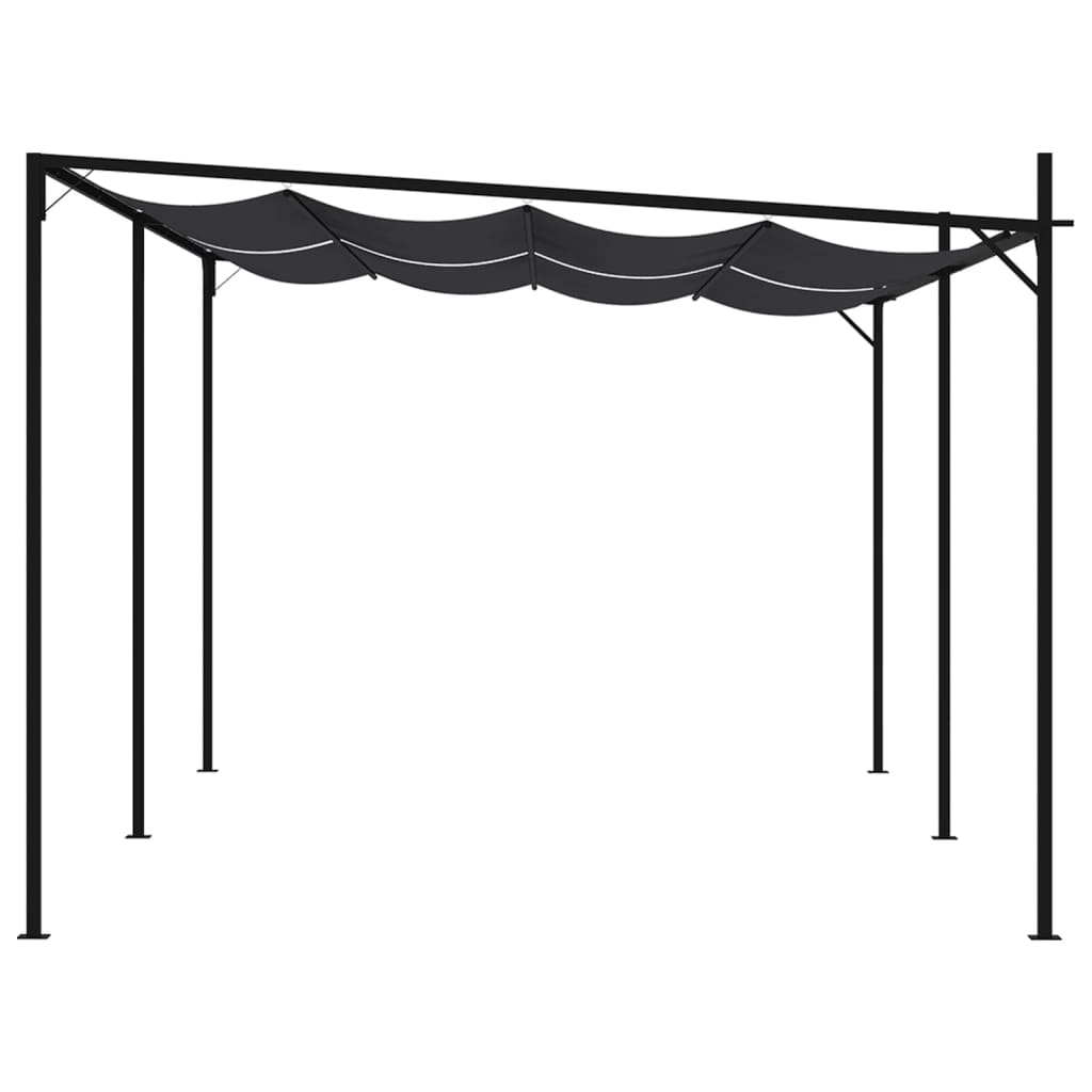 Paviljong med uttrekkbart tak 600x300x233 cm antrasitt vidaXL