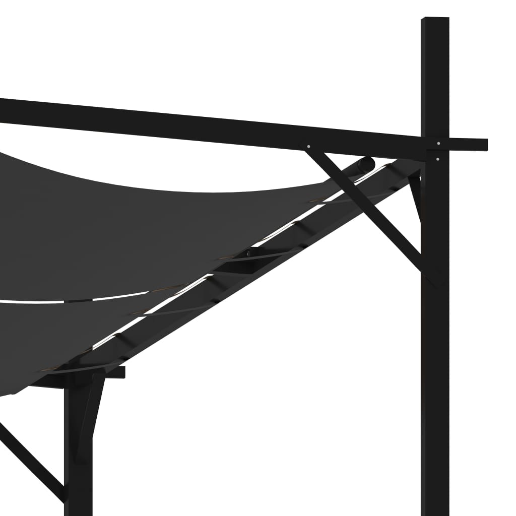 Paviljong med uttrekkbart tak 600x300x233 cm antrasitt vidaXL