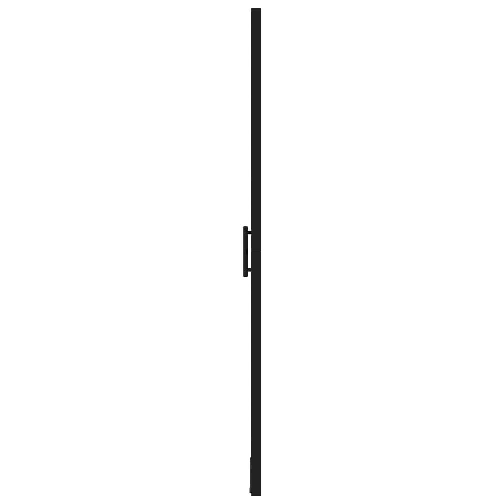 Dusjdør herdet glass 91x195 cm svart