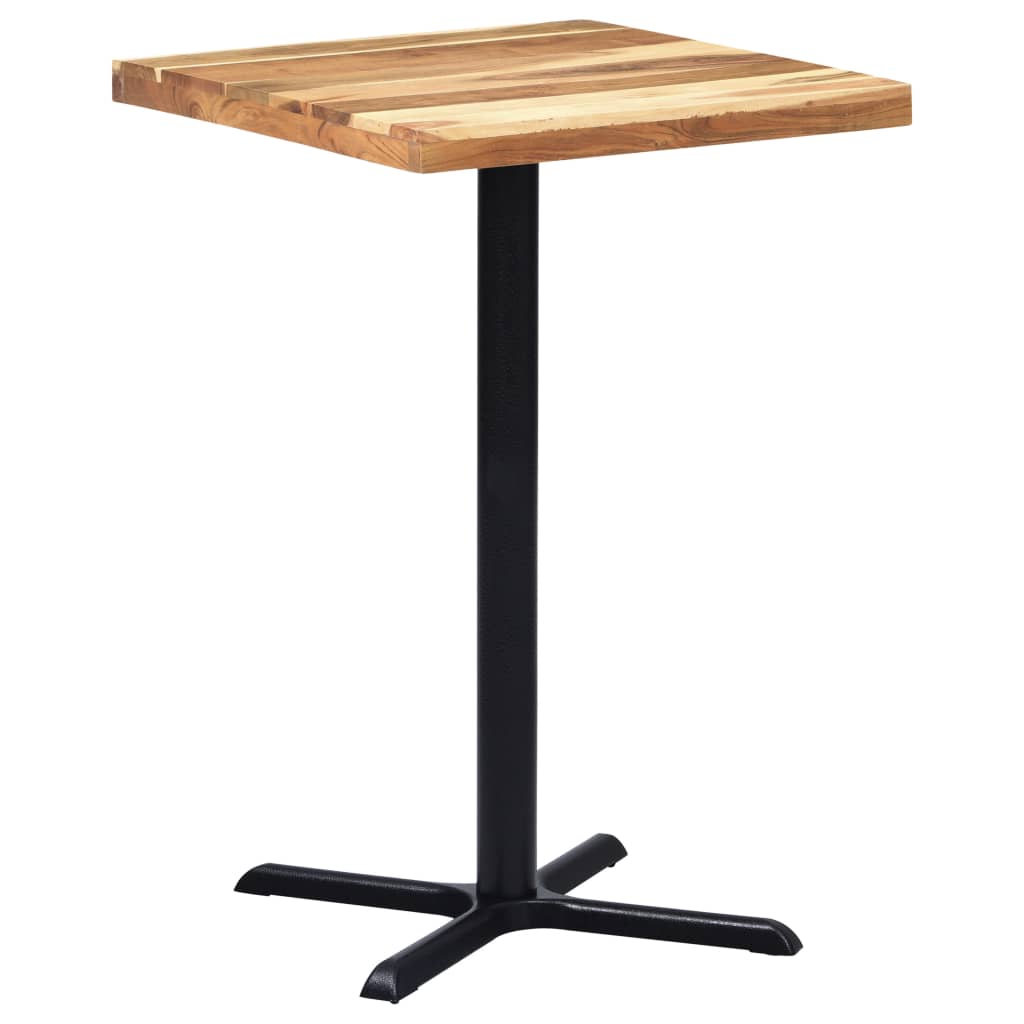 Bordben til bistrobord svart 76x76x107 cm støpejern