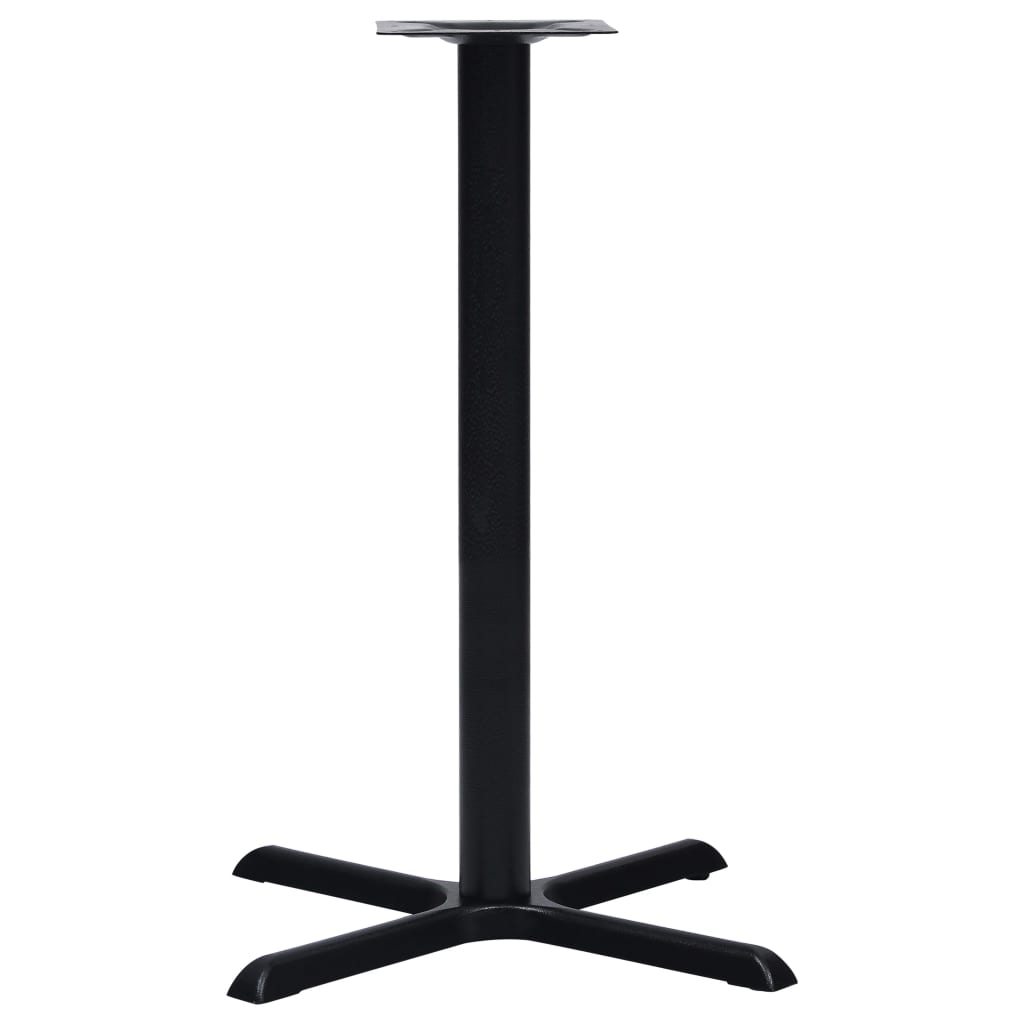 Bordben til bistrobord svart 76x76x107 cm støpejern