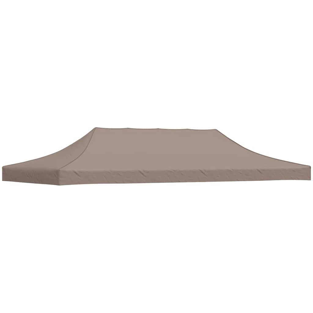 Teltduk for festtelt 6x3 m gråbrun 270 g/m²