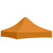 Teltduk for festtelt 2x2 m oransje 270 g/m²