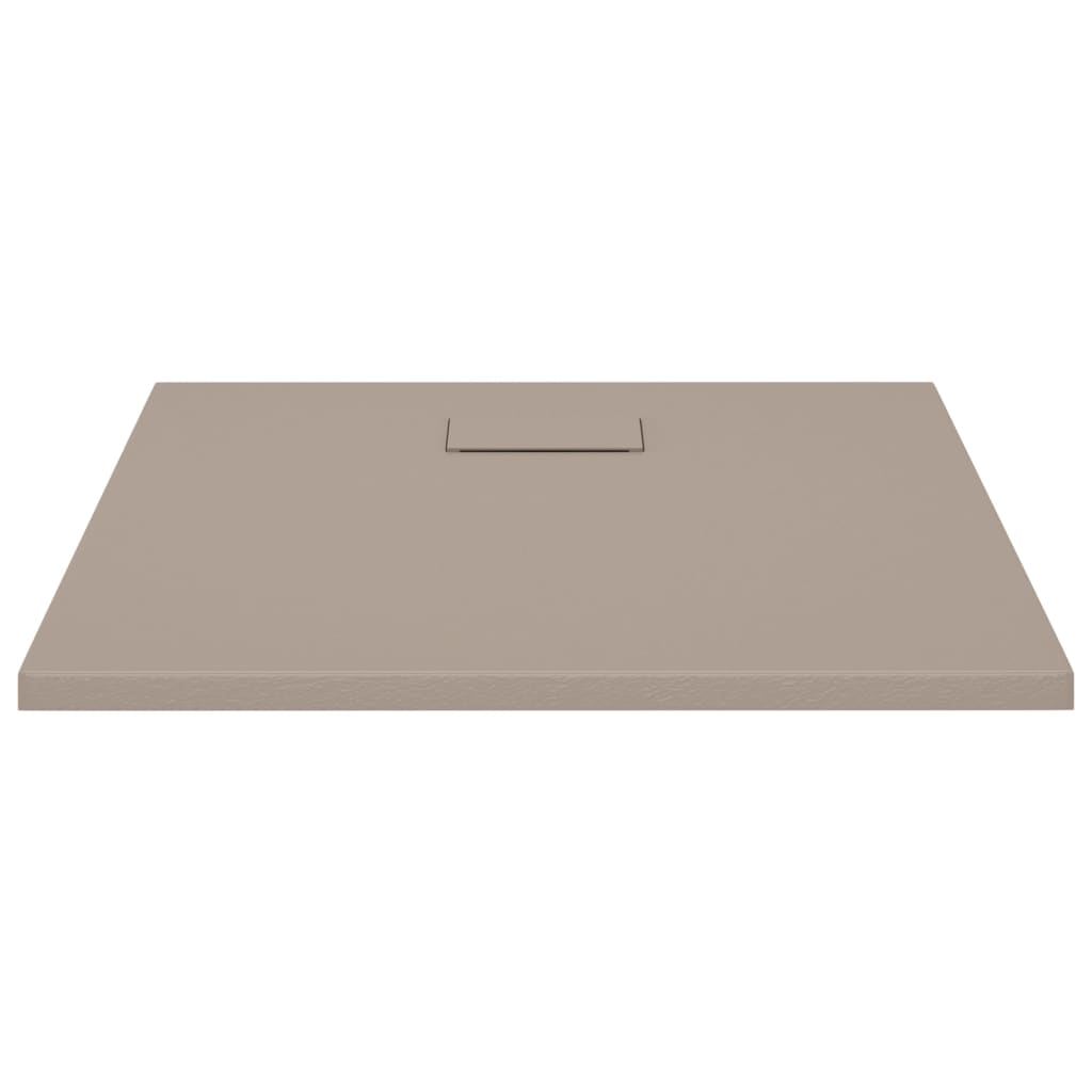 Dusjbrett SMC brun 80x80 cm