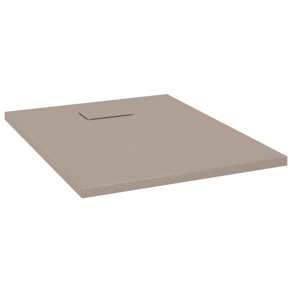 Dusjbrett SMC brun 90x70 cm