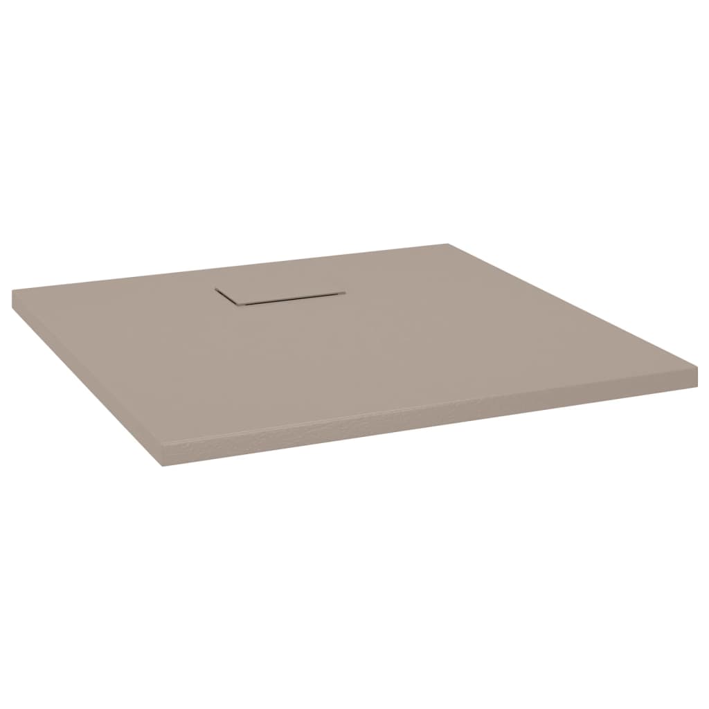 Dusjbrett SMC brun 90x90 cm