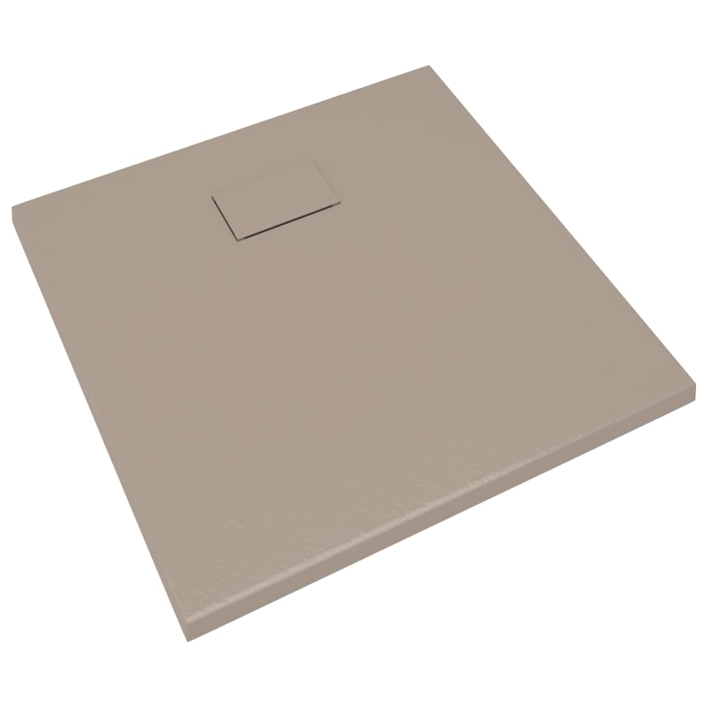 Dusjbrett SMC brun 90x90 cm