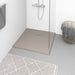 Dusjbrett SMC brun 90x90 cm