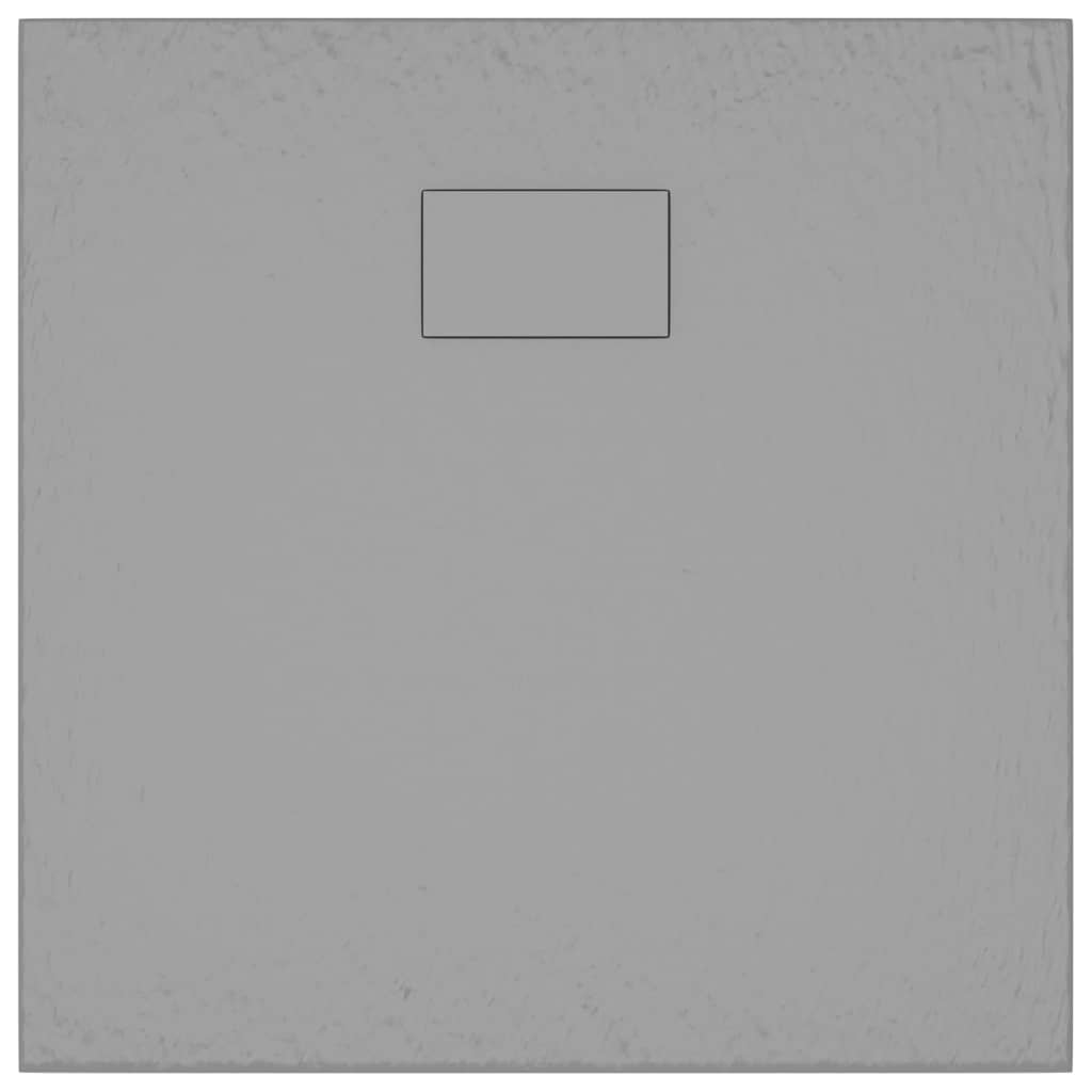 Dusjbrett SMC grå 80x80 cm