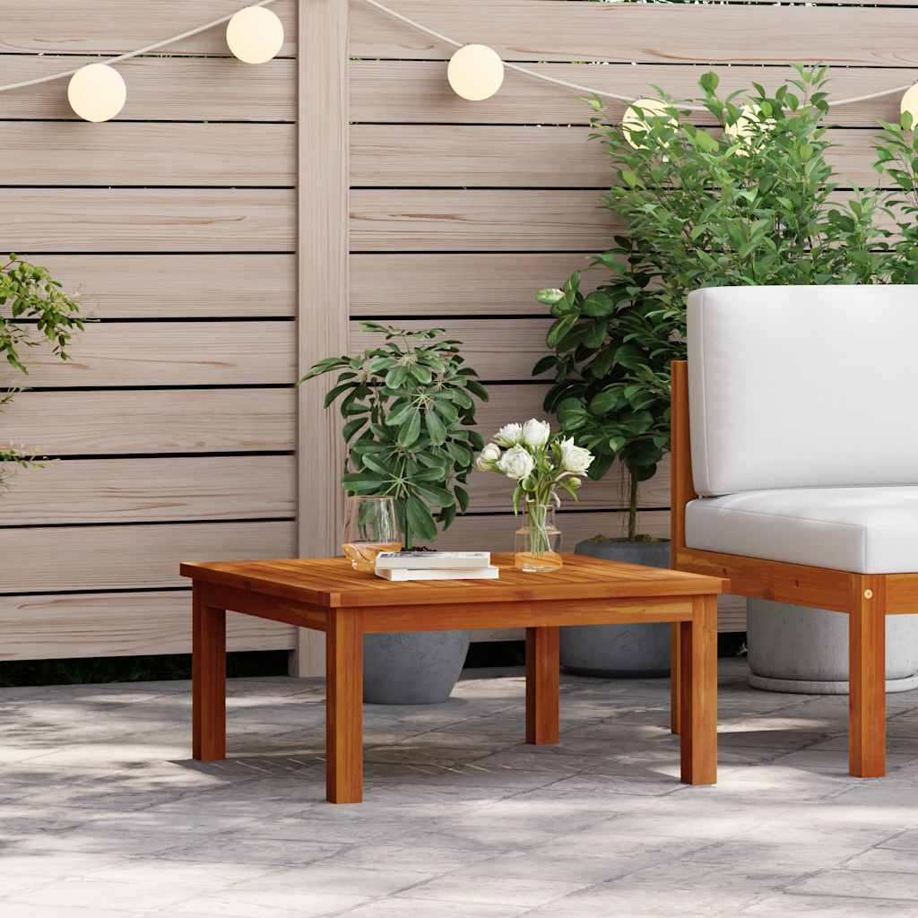 Utendørs salongbord 63x63x30 cm heltre akasie