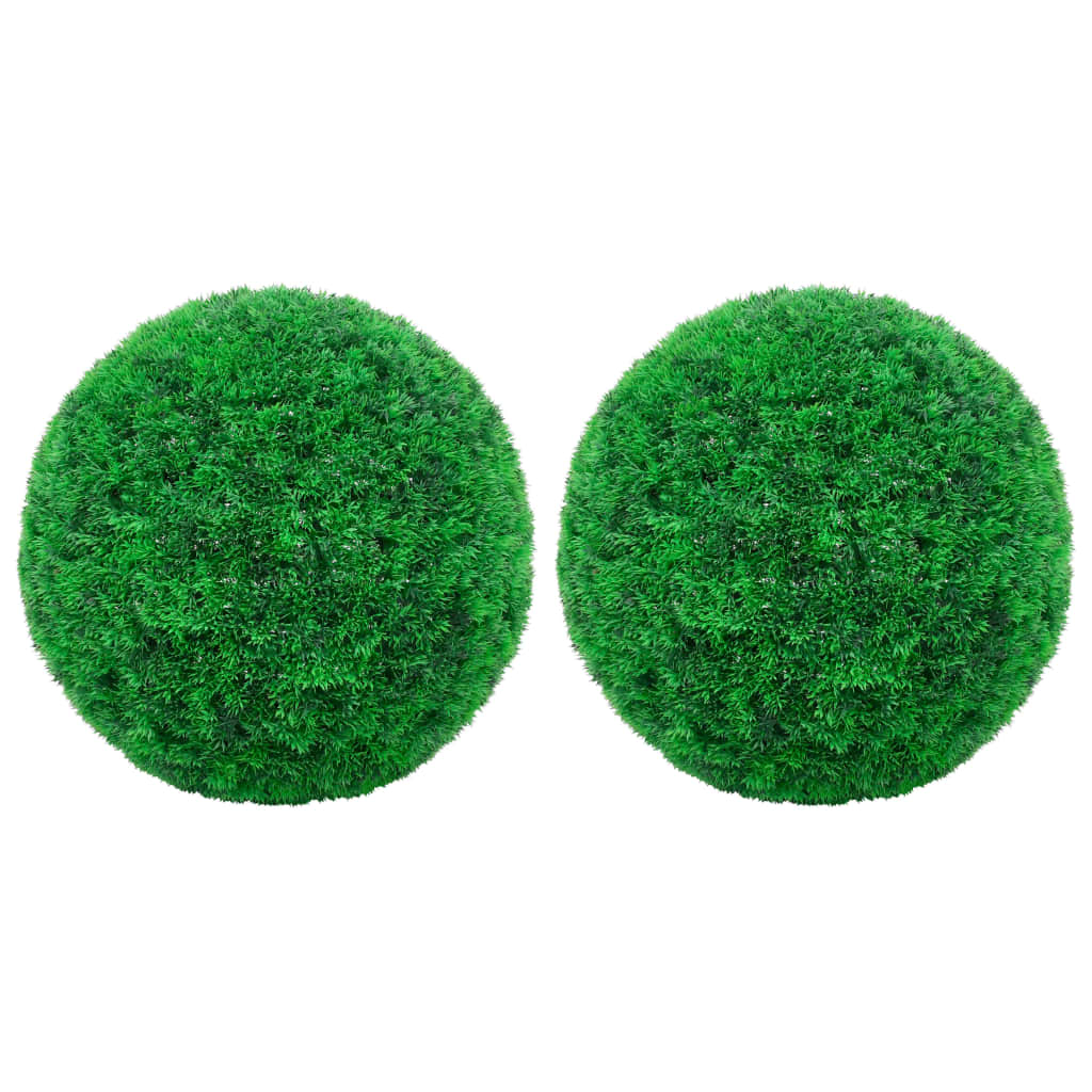 Kunstige buksbomballer 2 stk 35 cm