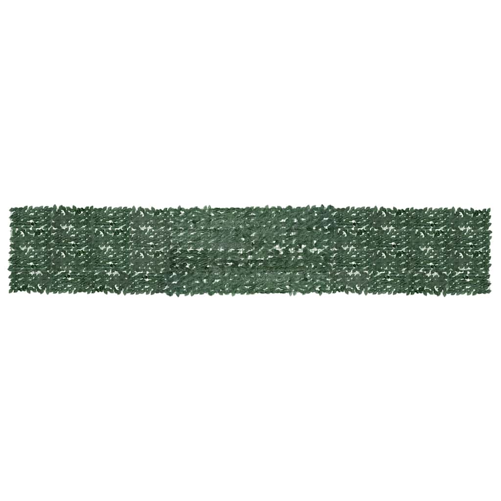 Balkongskjerm med mørkegrønne blader 600x100 cm