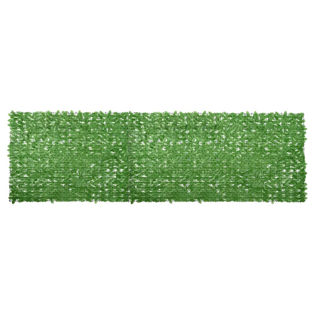 Balkongskjerm med grønne blader 600x150 cm