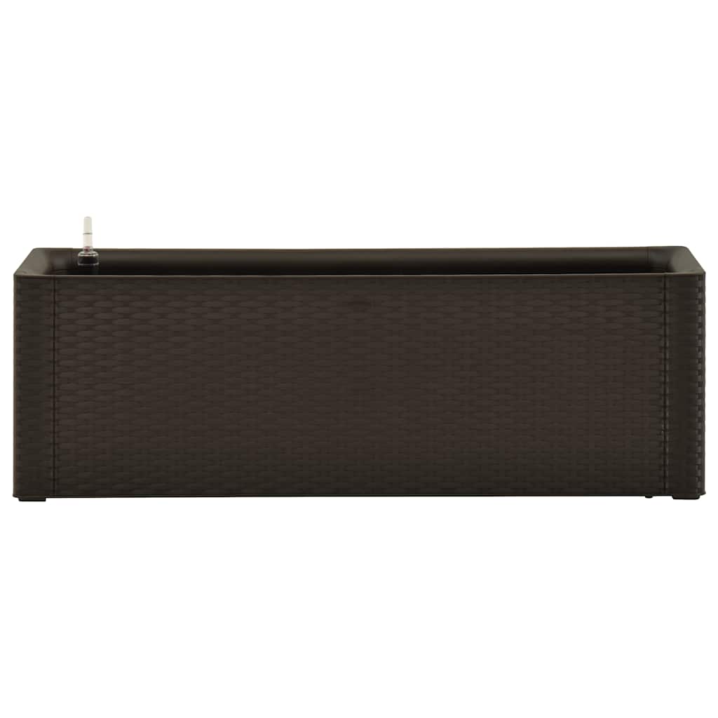 Høybed med selvvanningssystem mocca 100x43x33 cm vidaXL