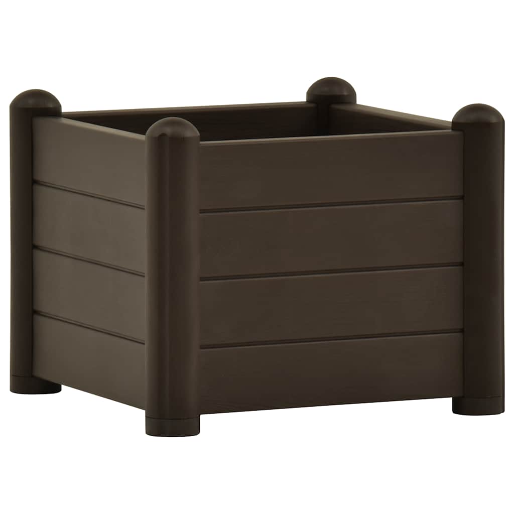 Høybed PP mocca 43x43x35 cm