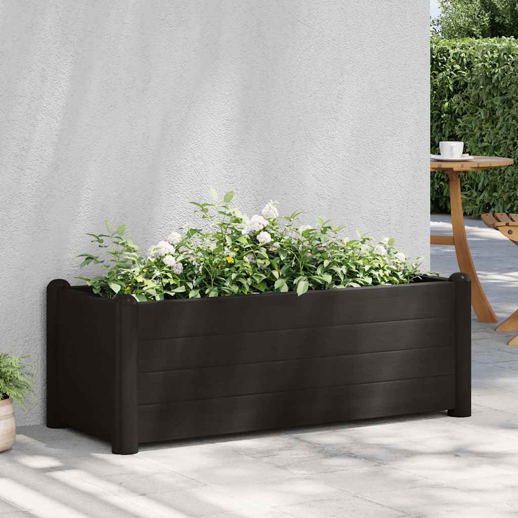 Høybed PP antrasitt 100x43x35 cm