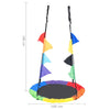 Regnbuehuske med flagg 100 cm