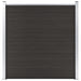Gjerdepanel WPC 180x186 cm svart