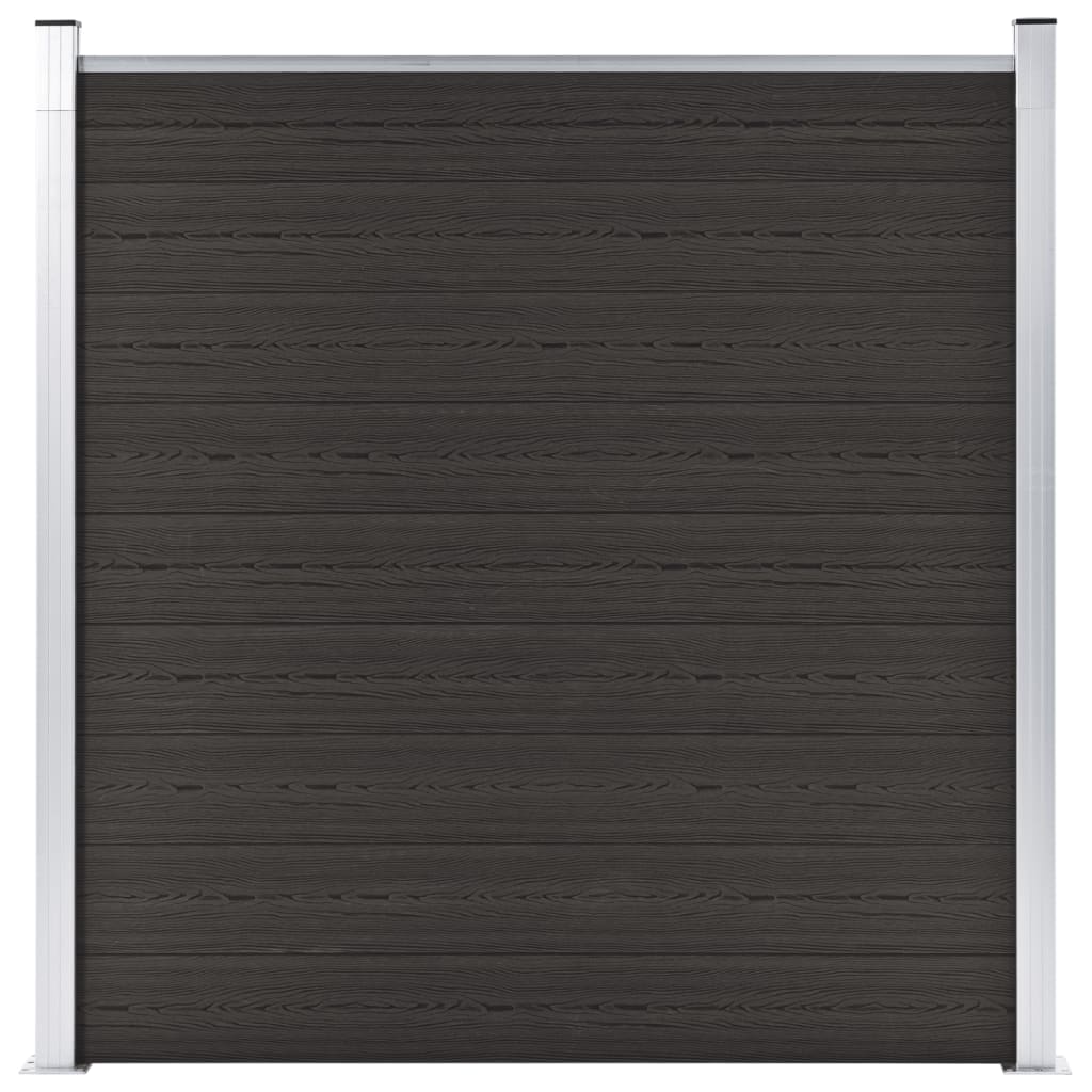 Gjerdepanel WPC 180x186 cm svart