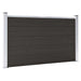 Gjerdepanel WPC 180x105 cm svart vidaXL