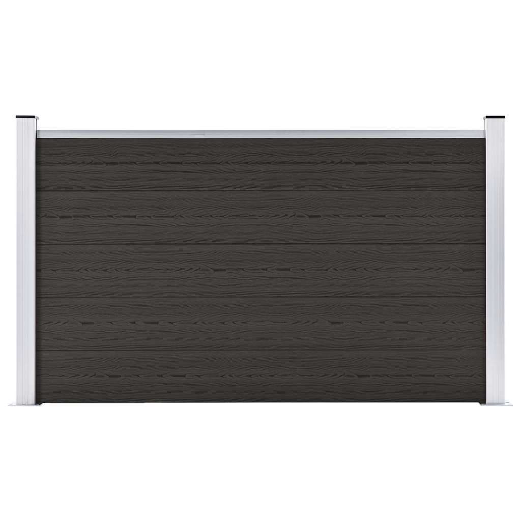 Gjerdepanel WPC 180x105 cm svart vidaXL